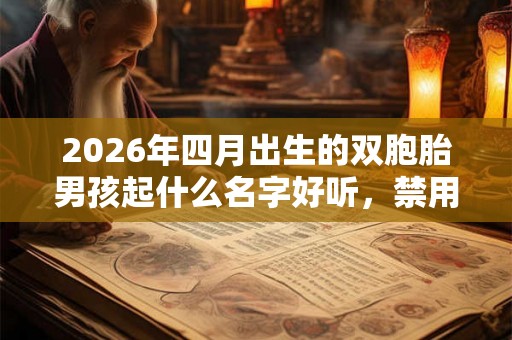 2026年四月出生的双胞胎男孩起什么名字好听,禁用什么字 2026年四月出生的双胞胎男孩起什么名字好听,禁用什么字