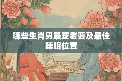 哪些生肖男最宠老婆及最佳睡眠位置 哪些生肖男最宠老婆及最佳睡眠位置