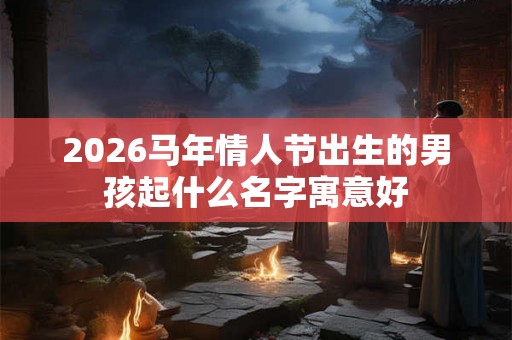 2026马年情人节出生的男孩起什么名字寓意好