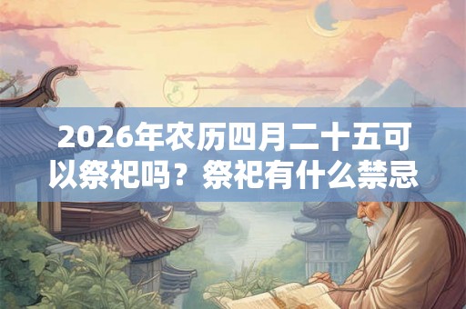 2026年农历四月二十五可以祭祀吗?祭祀有什么禁忌? 2026年农历四月二十五可以祭祀吗?祭祀有什么禁忌?
