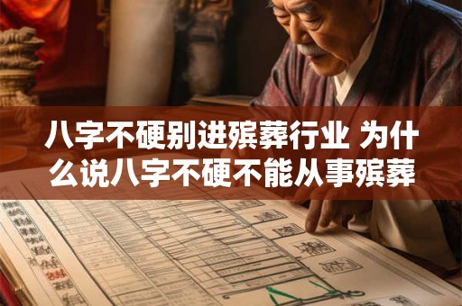 八字不硬别进殡葬行业 为什么说八字不硬不能从事殡葬行业