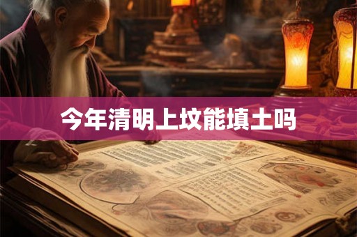 今年清明上坟能填土吗