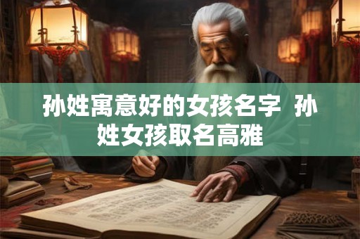 孙姓寓意好的女孩名字  孙姓女孩取名高雅