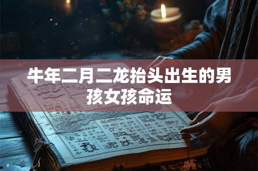 牛年二月二龙抬头出生的男孩女孩命运