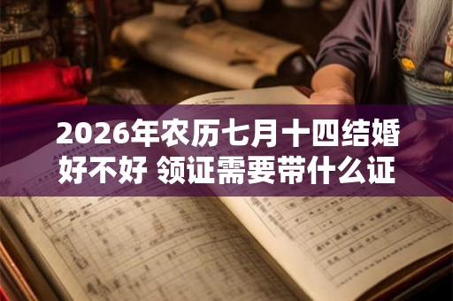 2026年农历七月十四结婚好不好 领证需要带什么证件 2026年农历七月十四结婚好不好 领证需要带什么证件