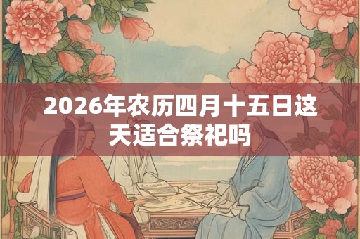 2026年农历四月十五日这天适合祭祀吗