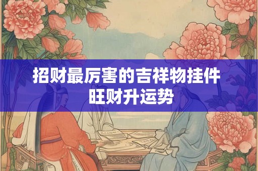 招财最厉害的吉祥物挂件  旺财升运势