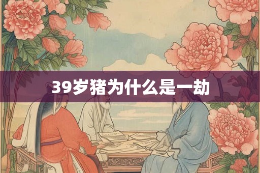 39岁猪为什么是一劫 39岁猪为什么是一劫