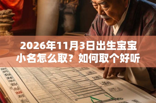 2026年11月3日出生宝宝小名怎么取?如何取个好听小名? 2026年11月3日出生宝宝小名怎么取?如何取个好听小名?