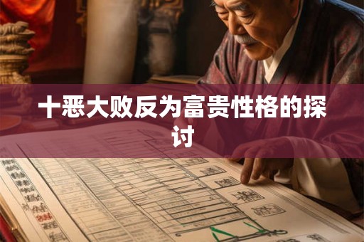 十恶大败反为富贵性格的探讨