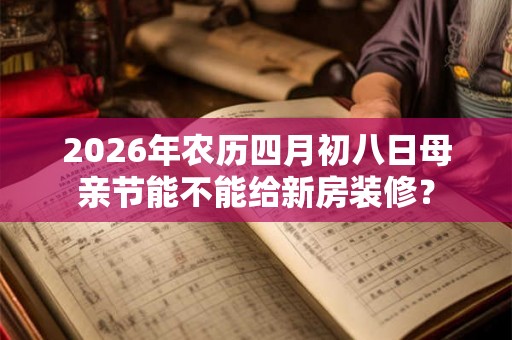 2026年农历四月初八日母亲节能不能给新房装修? 2026年农历四月初八日母亲节能不能给新房装修?