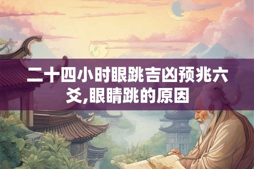 二十四小时眼跳吉凶预兆六爻,眼睛跳的原因