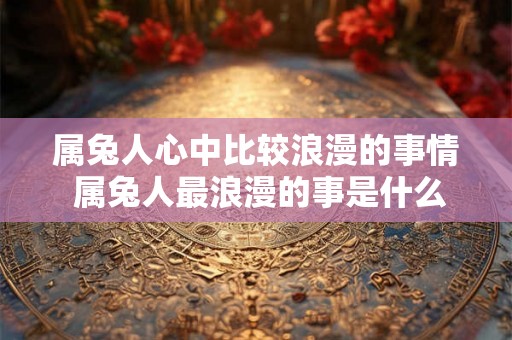 属兔人心中比较浪漫的事情 属兔人最浪漫的事是什么