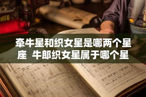 牵牛星和织女星是哪两个星座  牛郎织女星属于哪个星座