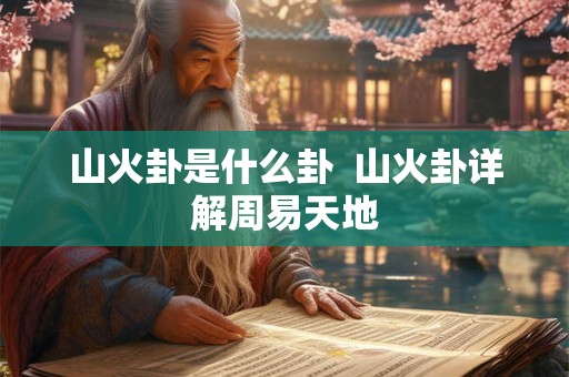 山火卦是什么卦 山火卦详解周易天地 山火卦是什么卦 山火卦详解周易天地
