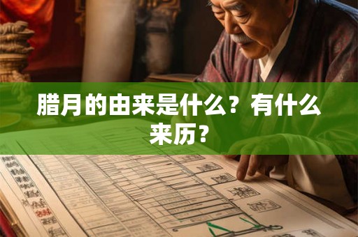 腊月的由来是什么?有什么来历? 腊月的由来是什么?有什么来历?