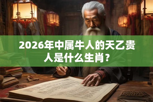 2026年中属牛人的天乙贵人是什么生肖? 2026年中属牛人的天乙贵人是什么生肖?