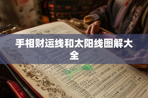 手相财运线和太阳线图解大全