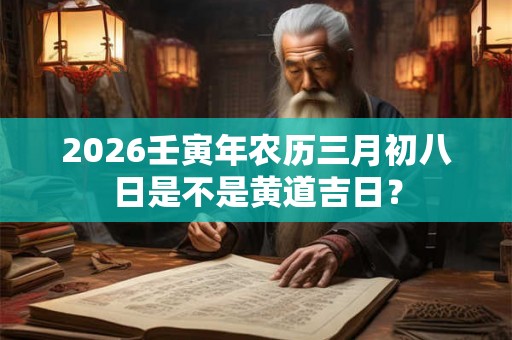 2026壬寅年农历三月初八日是不是黄道吉日？