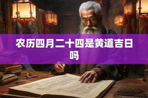 农历四月二十四是黄道吉日吗