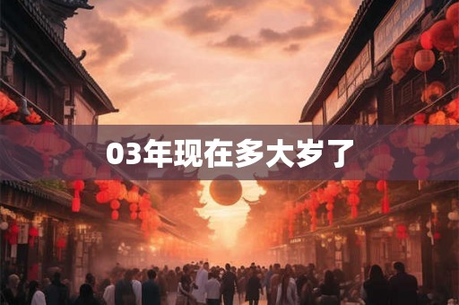 03年现在多大岁了
