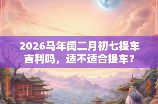 2026马年闰二月初七提车吉利吗，适不适合提车？