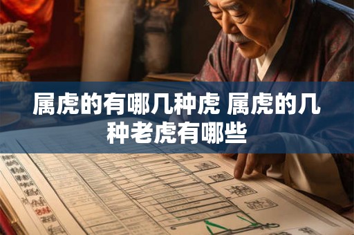 属虎的有哪几种虎 属虎的几种老虎有哪些