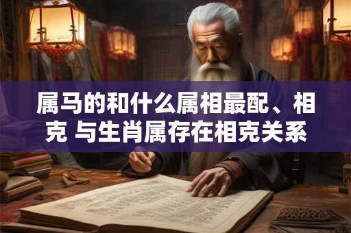 属马的和什么属相最配、相克 与生肖属存在相克关系 属马的和什么属相最配、相克 与生肖属存在相克关系