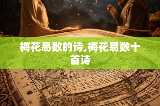 梅花易数的诗,梅花易数十首诗 梅花易数的诗,梅花易数十首诗