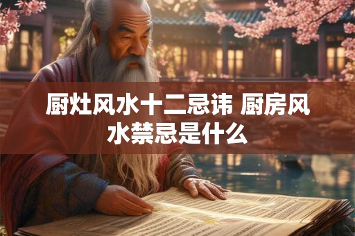 厨灶风水十二忌讳 厨房风水禁忌是什么