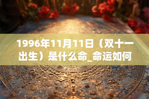 1996年11月11日（双十一出生）是什么命_命运如何