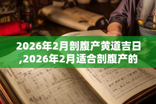 2026年2月剖腹产黄道吉日,2026年2月适合剖腹产的日子