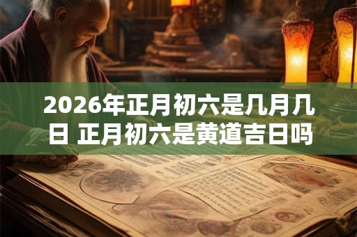 2026年正月初六是几月几日 正月初六是黄道吉日吗