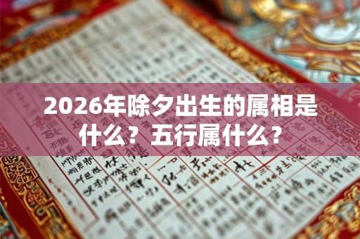 2026年除夕出生的属相是什么?五行属什么? 2026年除夕出生的属相是什么?五行属什么?