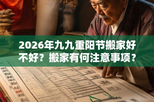 2026年九九重阳节搬家好不好？搬家有何注意事项？