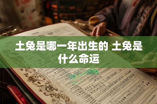 土兔是哪一年出生的 土兔是什么命运 土兔是哪一年出生的 土兔是什么命运