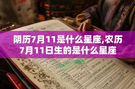 阴历7月11是什么星座,农历7月11日生的是什么星座 阴历7月11是什么星座,农历7月11日生的是什么星座
