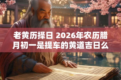 老黄历择日 2026年农历腊月初一是提车的黄道吉日么