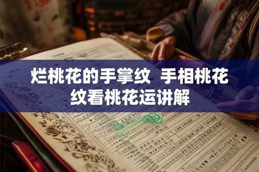 烂桃花的手掌纹  手相桃花纹看桃花运讲解