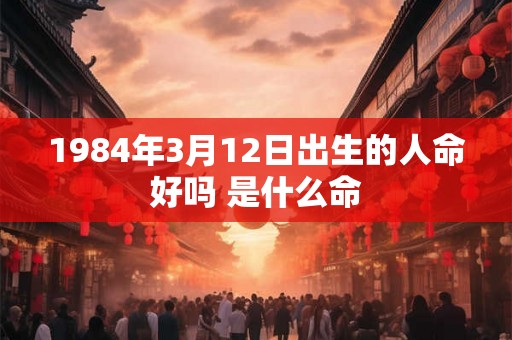 1984年3月12日出生的人命好吗 是什么命