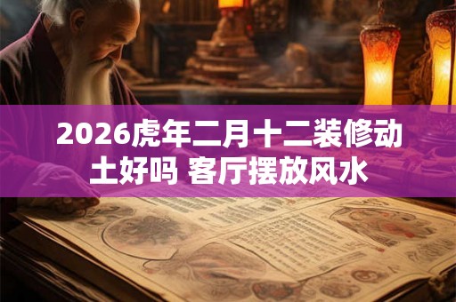 2026虎年二月十二装修动土好吗 客厅摆放风水