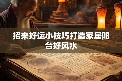招来好运小技巧打造家居阳台好风水