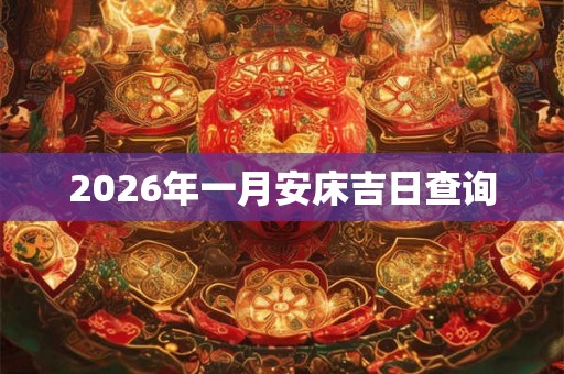 2026年一月安床吉日查询