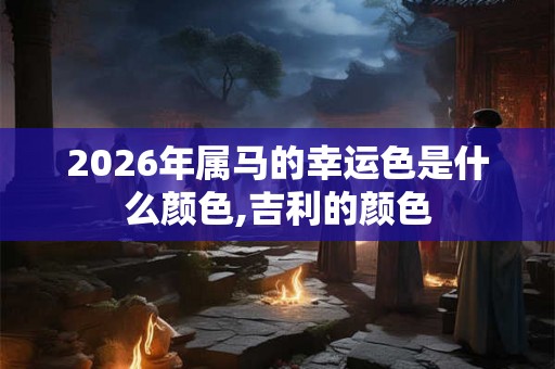2026年属马的幸运色是什么颜色,吉利的颜色