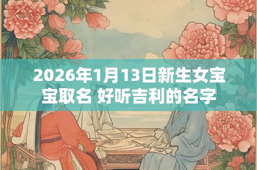 2026年1月13日新生女宝宝取名 好听吉利的名字