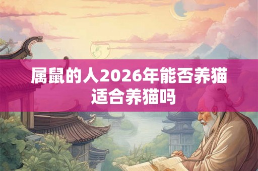 属鼠的人2026年能否养猫  适合养猫吗