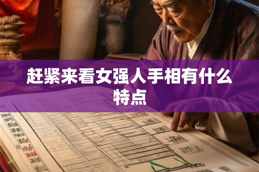 赶紧来看女强人手相有什么特点