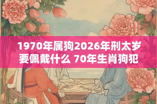 1970年属狗2026年刑太岁要佩戴什么 70年生肖狗犯太岁怎么化解