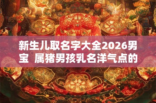 新生儿取名字大全2026男宝 属猪男孩乳名洋气点的 新生儿取名字大全2026男宝 属猪男孩乳名洋气点的