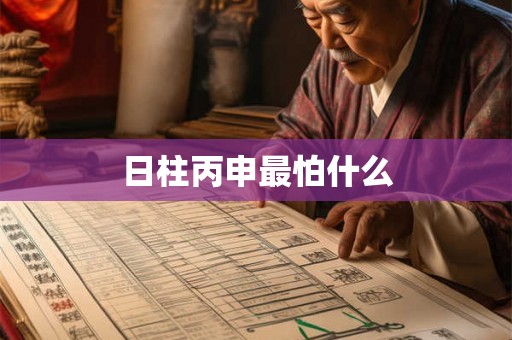 日柱丙申最怕什么 日柱丙申最怕什么